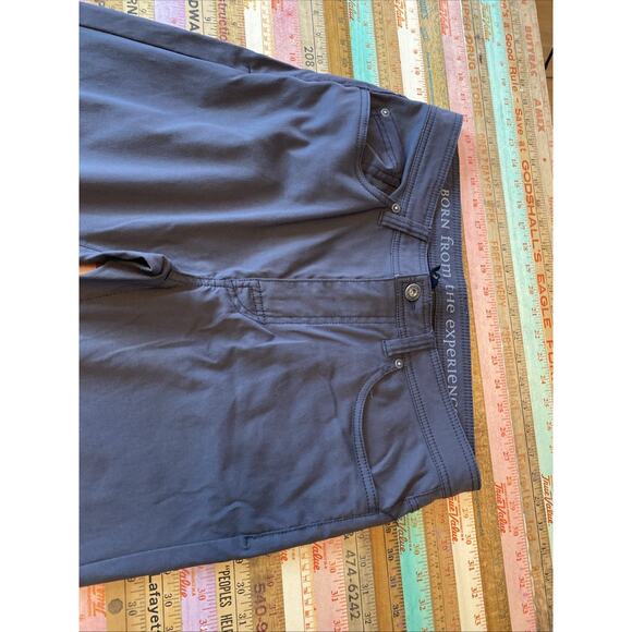 prAna Pants Mens 32x32 Gray Slim Fit Breathe Hiking Camping Outdoors *FLAW - Picture 7 of 14